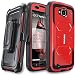 LG X Venture Case, LG X Calibur Case, LG V9 Case, COVRWARE [Aegis Series] w/Built-in [Screen Protector] Heavy Duty Full-Body Rugged Holster Armor Case [Belt Swivel Clip][Kickstand], Red