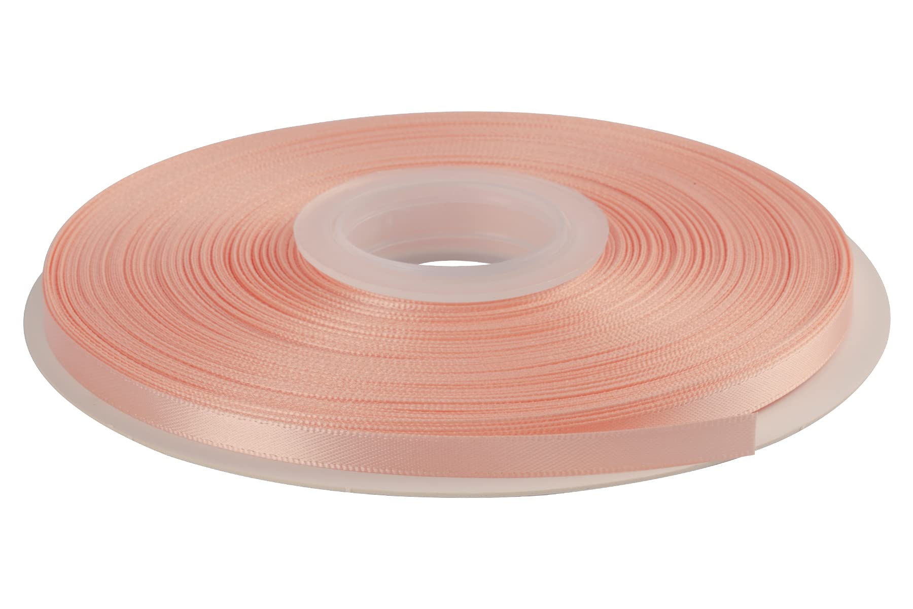 AVANAVA 6mm Wide Double Face Satin Ribbon - 45 Meters (203-Coral Pink)