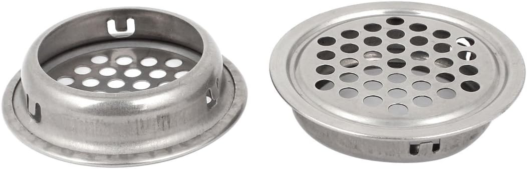 Aexit 2PCS Office Metal Round Design Ventilation Hole Air Vents Louvers 42mm x 28mm (76cc30ce335a81d331e7d6f0f68dadca)