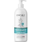 Edenika Botanicals Peppermint Conditioner with Calendula, Bergamot & Castor Oil, 16 fl oz, Refreshing & Hydrating Formula, Vegan, Sulfate-Free, Paraben-Free, for All Hair Types