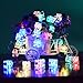 Solar String Lights 21ft 30led Ice Cubes Outdoor Solar String Lights Waterproof Decorative Lighting for Patio, Lawn, Gardens, Christmas Trees, Weddings, Parties, Outdoor Decoration, Multi