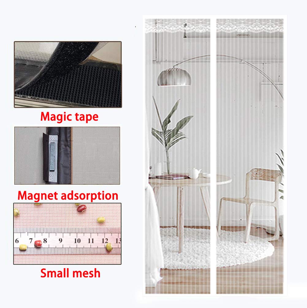 GYUO Fliegengitter Tür Mit Magnetverschluss Insektenschutz