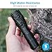 BYBLIGHT Pack of 4 LED Flashlights, 800 Lumen Ultra Bright LED Flashlight with 5 Modes, Zoomable, Waterproof, Handheld Small Flashlight for Outdoor Camping, Fishing and Hunting (Black)