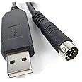 Sinforcon 8 Pin Mini Din to USB Programming Cable FTDI Chip CT-62 CAT Cable Compatible with Yaesu Radio FT-100, FT-100D, FT-817, FT-817ND, FT-857, FT-857D, FT-897, FT-897D, 6FT