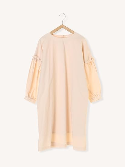 Amazon エヘカソポ Ehka Sopo ヘリンボーン袖ボリュームワンピース ベージュ M ワンピース チュニック 通販