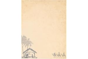 Great Papers! Holy Night Holiday Letterhead, 8.5" x 11", 80 sheets (2018028)