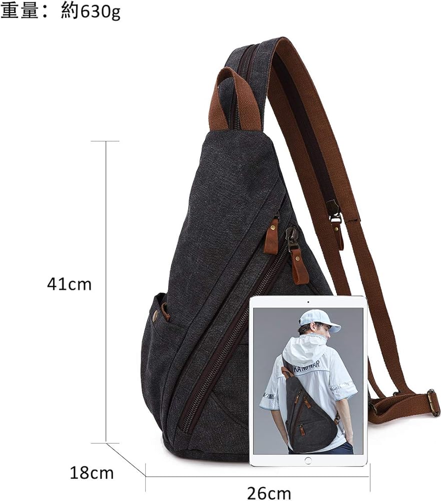 Amazon Davidnileボディバッグ メンズ 斜め掛け ショルダーバック