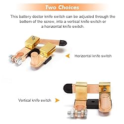 Top Post Negative Battery Disconnect Switch 12V