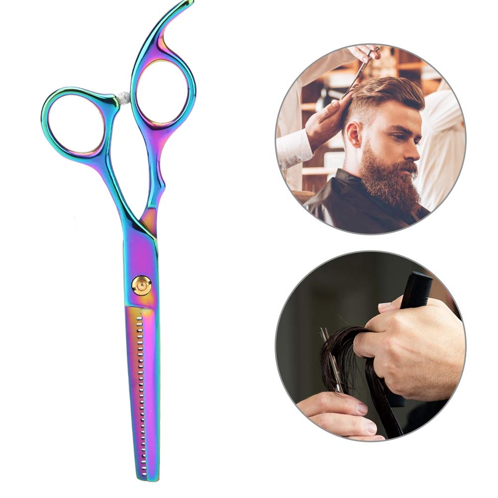 Professional Dog Hair Thinning Scissors, Extra Sharp Modelling Scissors, Cat Sharp Scissors, Dog Salon Thinning Scissors for All Dogs, Cats Cutting with Grooming Comb(Colour)