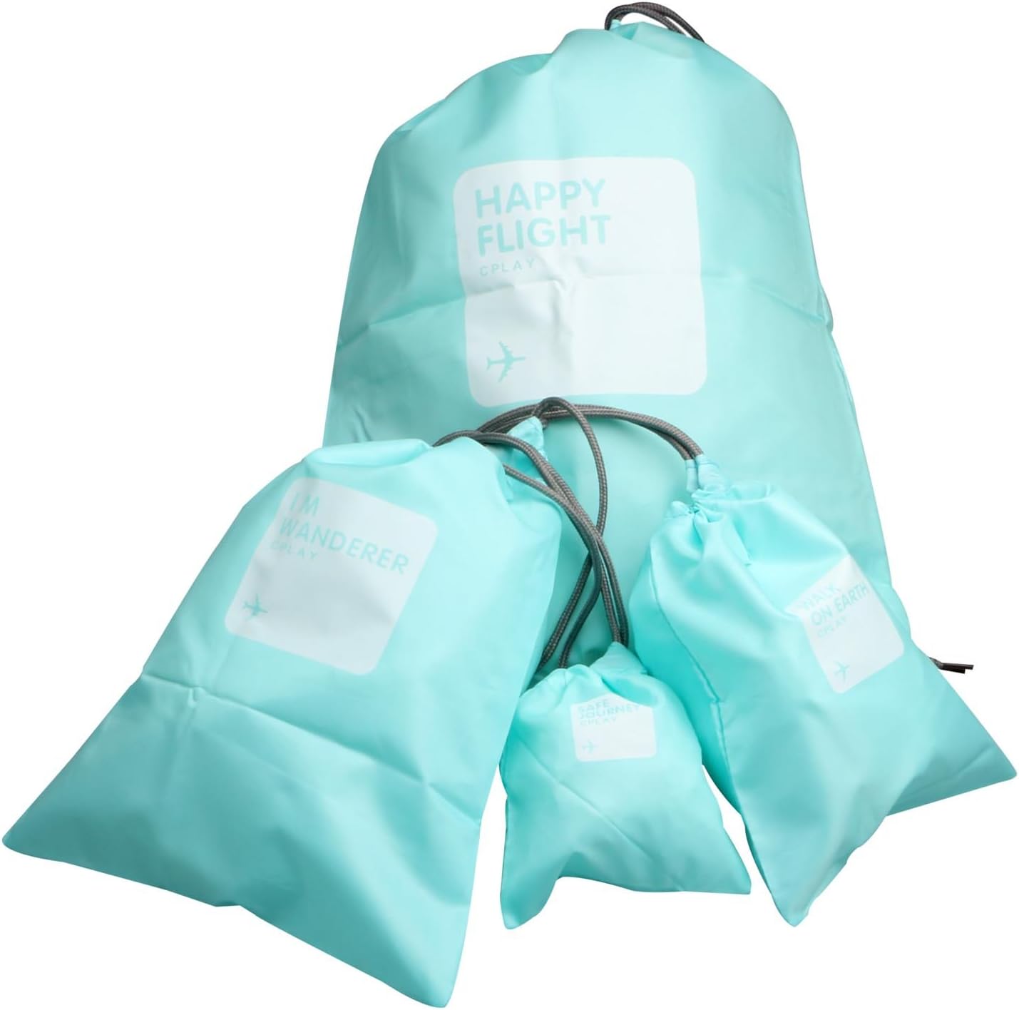 3 JOKERS Blue Waterproof Storage Bag Travel Drawstring Bag Shoe Laundry Underwear Ditty Bag