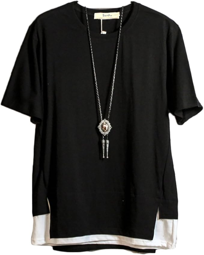 Amazon Chenda メンズ ｔシャツ パーカー カットソー オシャレ 五分