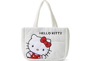 easitea Puffer Tote Bag for Women, Cartoon Quilted Handbag, Lightweight puffy Shoulder Bags Purse, for Work Travel Gym Shop