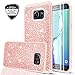 Galaxy S6 Edge Plus Case (not fit S6 Edge) with 3D PTE Screen Protector [2 Pack], LeYi Girls Women Glitter Heavy Duty Scratch-proof Protective Phone Case for Samsung Galaxy S6 Edge Plus + TP Rose Gold