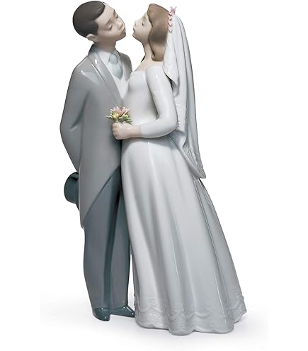 Amazon.com: Lladro Porcelain Wedding Day Couple Bride & Groom