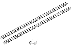 MECCANIXITY Fully Threaded Rod M10 x 350mm 1.5mm Thread Pitch 304 Stainless Steel Right Hand Threaded Rods Bar Studs with Scr