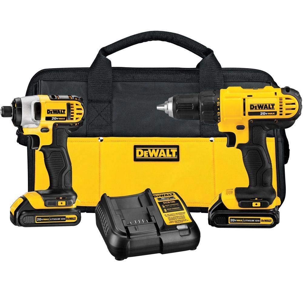 DEWALT 20V MAX Cordless Drill Combo Kit 