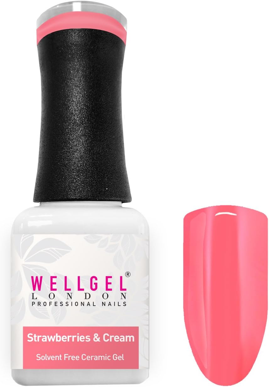 WellGel London Nail Gel Polish, Strawberries and Cream