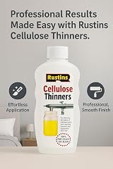 Rustins Cellulose Thinners 500ml - Paint Lacquer Solvent Brush Spray Gun Cleaner view 2