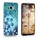 YOKIRIN Galaxy S8 Case, [3 Pcs] Shock-Absorbing Colorful 3D Totem Flower Crystal Clear Shell Super Slim Case Translucent Flexible Hard PC Defensive Protective Cover for Samsung Galaxy S8