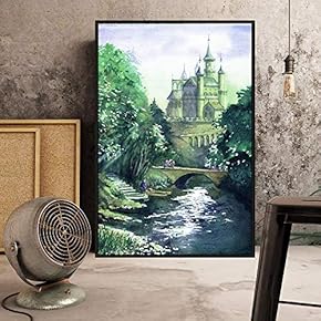 Floating Framed Canvas Wall Art for Living Room, Bedroom Forest Canvas Prints for Home Decoration Ready to Hang - 16x24 inches