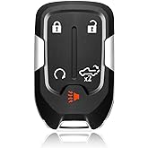 Keylessbest Replacement for 2019 2020 2021 2022 2023 Chevrolet Silverado GMC Sierra 1500 2500 3500 Key Fob Remote Control HYQ1EA HYQ1ES 5 Buttons 433MHz
