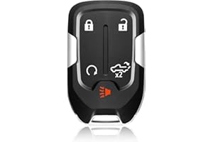 Keylessbest Key Fob Remote Replacement for 2019 2020 2021 2022 2023 Chevrolet Silverado GMC Sierra 1500 2500 3500 5 Buttons 4