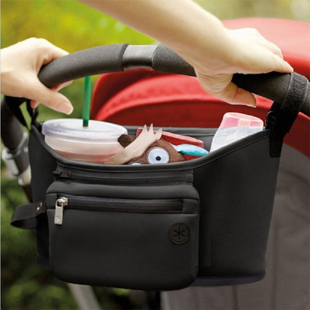 Pram Buggy Organiser Storage Bag Cup Bottle Drink Food Holder Storage Bag Organizer for Pram Pushchair Stroller Buggy Bags
