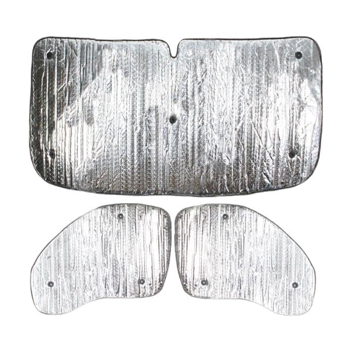 Summit SUM-1616 Luxury Thermal Blind Set Fits, black, silver