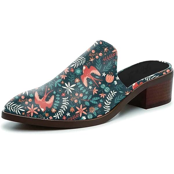 靴 VELOUR FLAT MULES LISA MESH GLITZ 75 I WOMEN LOW HEELS MULES