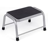 Valeo Step Stool,Step Stools for Adults with Non-Slip Rubber Feet, 600 Lbs Capacity, Metal Step Stool for Kitchen, Bathroom, RV, Camping, Office, Bed Steps for High Beds