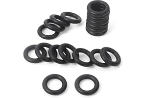 FIXBEAR 19037 O-Ring Seals, Compatible with Yellow Jacket SealRight 1/4" Quick Couplers 19109 & 19209, HVAC Low Loss Fittings, Compatible with Yellow Jacket Hose Gasket, Refrigerant Hose Seal Rings (20)