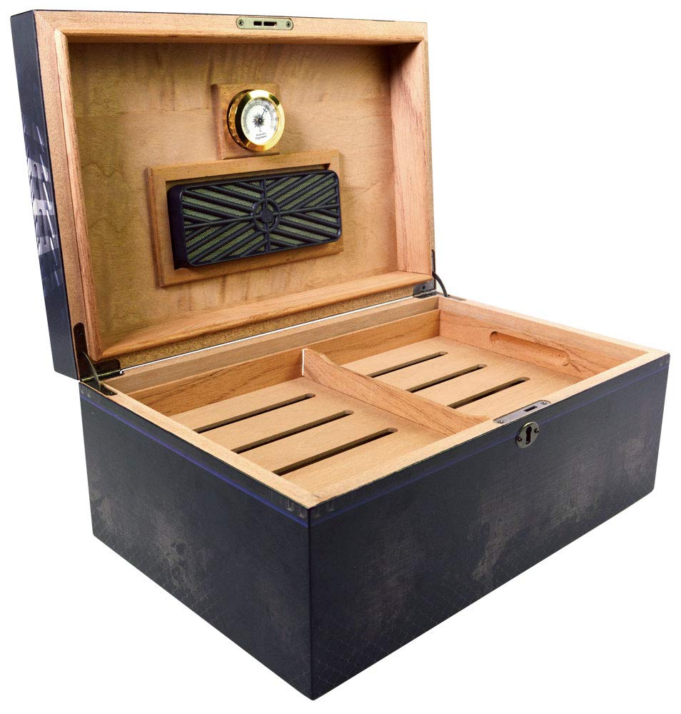 Humidor Supreme Blue Line PD, Cigar Humidor Honoring The Police Force