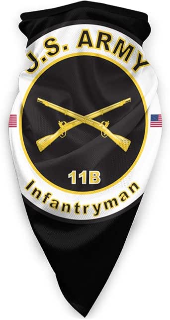US Army 11B Infantryman Unisex Windproof Sports Scarf Outdoor Neck 