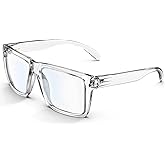 MAXJULI Blue Light Glasses XXL Size Double Extra Large Z87 for Big Wide Heads Men 8228