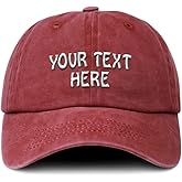 Soft Washed Baseball Cap Custom Hat Personalized Text Dad Hats for Men & Women