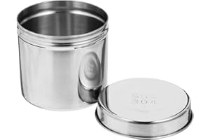 COHEALI Stainless Steel Container Stainless Steel Rustproof Dressing Jar Unguent Storage Can Gauze Holder for Hospital Coffee Container