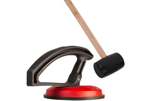 AUCUQU Floors Gap Fixer Tool with Hammer and Special Grip Suction Cup – Fits Laminate, Vinyl Plank, SPC, and Hardwood