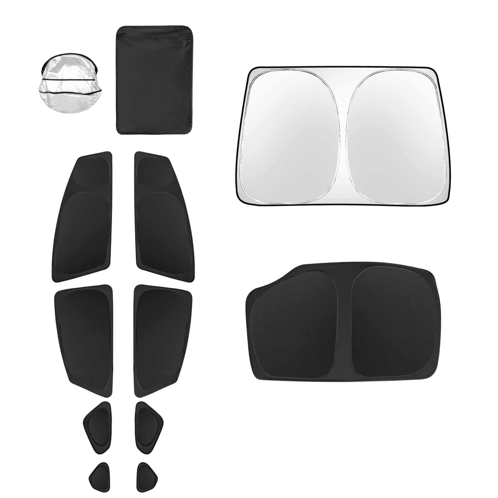 Photo 1 of 10pcs Car Window Shades for Toyota Prius Hatchback 2010-2015 (Not Prius C or Prius V) Accessories,Windshield Side Rear Full Sunshade,Sun Visor UV Blocking, Privacy Protection for Camping Outdoor