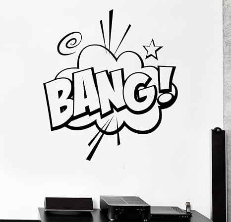 Amazon Co Jp Bang Comicアイコン壁ビニールデカールアクションword Comicステッカースーパーヒーロークリップアートバブルci16 22 X 25 Diy 工具 ガーデン