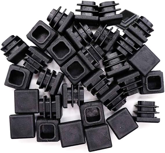 Square Tubing Plug Cap, 5/8 Inch Riccioofy 30Pcs Tubing End Cap Plastic