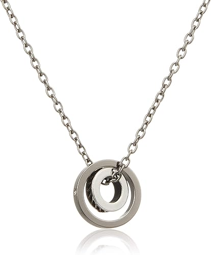 Amazon ウィゴー 2 リング チェーン ネックレス F フリー サイズ メンズ ブラック ネックレス 通販