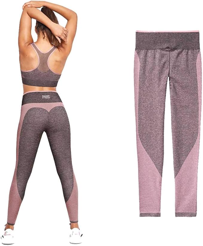 Amazon Victoria S Secretヴィクトリアシークレットpink Sweetheart Seamless Workout Tightレギング4068 フィットネス トレーニング ロングパンツ 通販