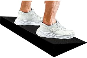 GREATSHOOT 15° Extra Large One-Piece Squat Wedge Block Slant Board for Squats, Heel Elevated Squat, Knees Over Toes Squats, Calf Stretches, Calf Raises, Lunges, Weightlifting and Recovery Training