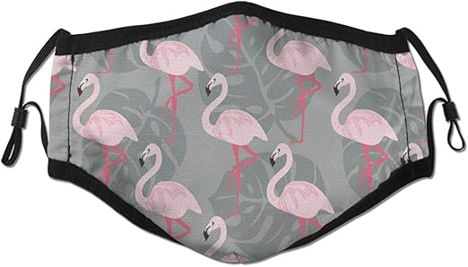 Washable Mouth Protective Anti-Dust Facial Cover,Faded Island Jungle