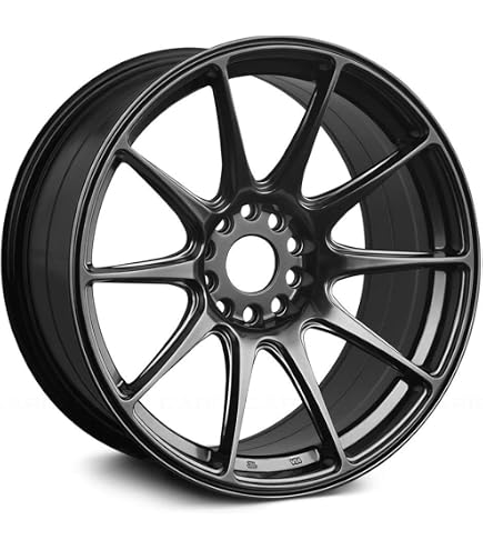 Amazon.com: 17x7 Enkei J10 (Matte Black w/ Machined Lip) Wheels
