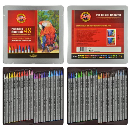 Buy Kohinoor Progresso 48 Aquarell Woodless Colored Pencils. 8786