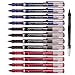 Morning Glory Pro Mach Roller Ball Pen - 0.38 mm-Fine Point Tip (Pack of 12 Pens) 1 Refill (3 Color Mixed)