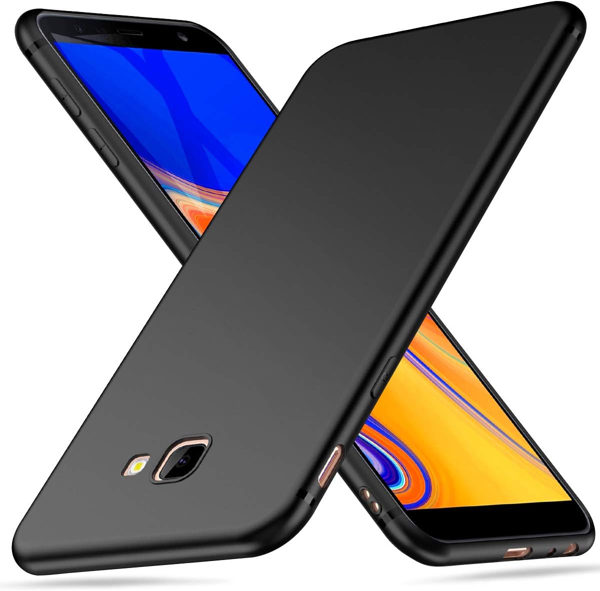 Peakally Samsung Galaxy J4+ Case, Black TPU Cover Phone Amazon.co.uk