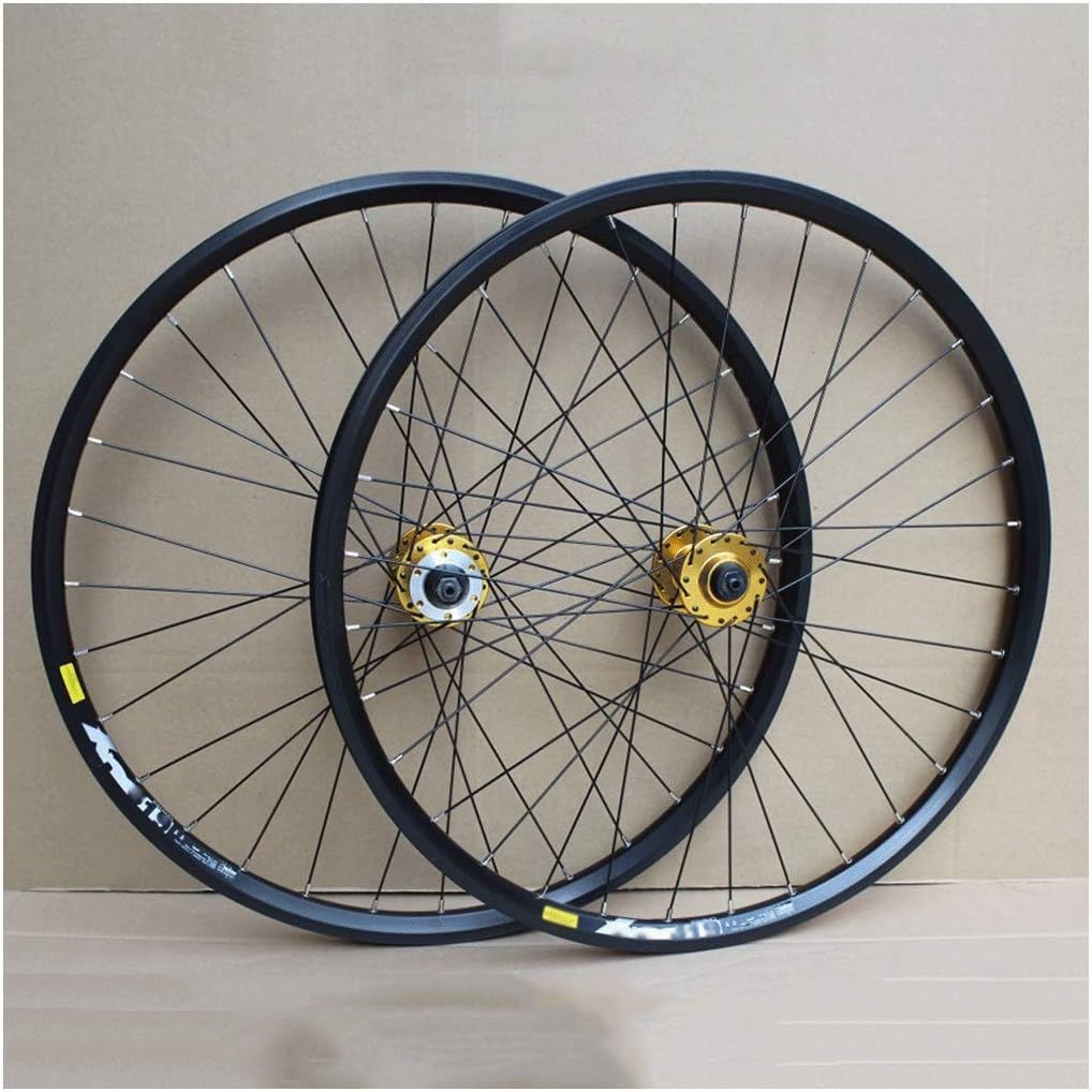 MZPWJDMTB Bike Wheel Set 26 Inch Double Wall Rim Sealed Bearing Hub Disc Brake QR For 8-10 Speed Cassette Flywheel Bicycle Wheel 32 Holes