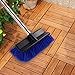 MEIBEI Deck Brush, Heavy Duty Deck Scrubber with Adjustable Stainless Steel Long Handle-51 Inches, Commercial Floor Scrub Brush, Perfect for Cleaning Deck, Patio, Hallway, Driveway and Boat